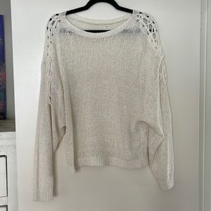Joie white knit sweater